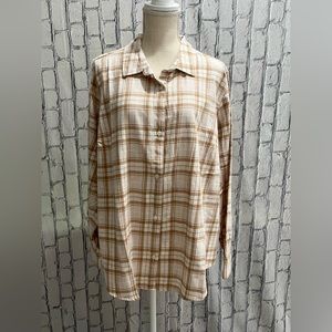 Old Navy Size:XXL Women The Classic Shirt Button UpPlaid Long Sleeve Multi Color